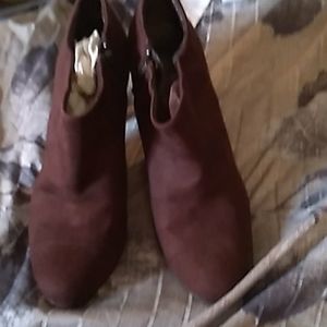 Brown Seude Booties